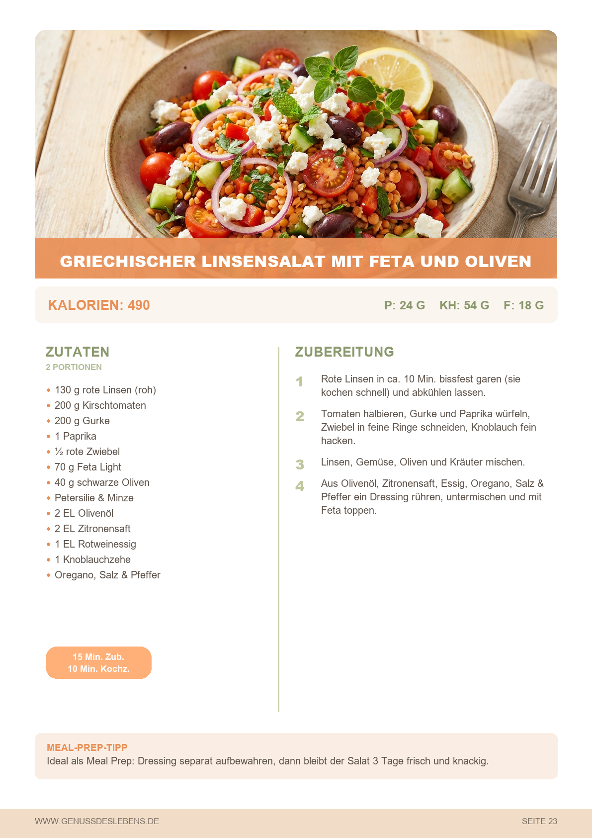 Abnehmen leicht gemacht - Meal Prep eBook mit 2 Wochenplänen – Bild 7