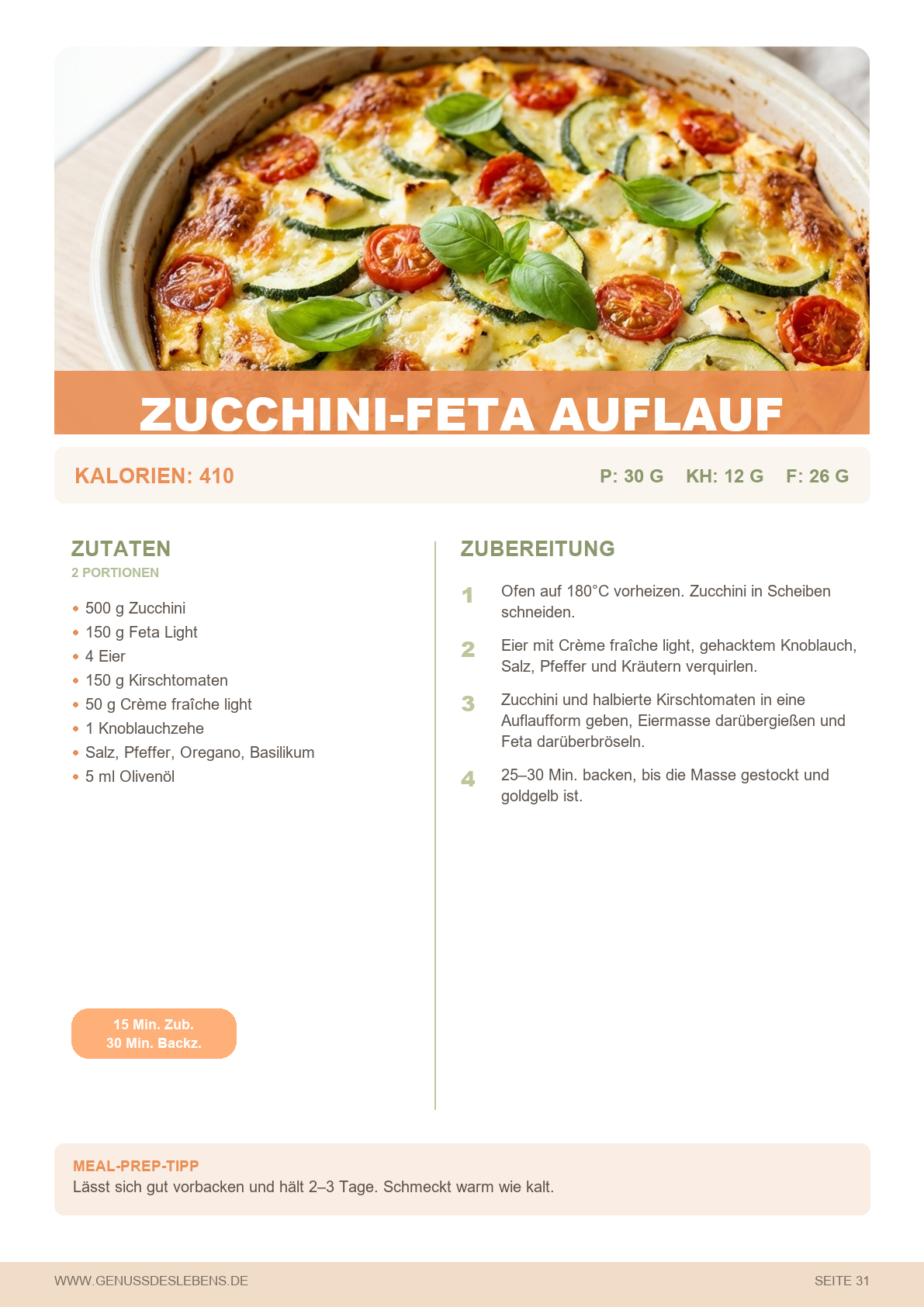 Abnehmen leicht gemacht - Meal Prep eBook mit 2 Wochenplänen – Bild 6
