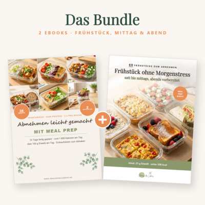 Meal Prep Komplett-Bundle: Abnehmen ohne Stress – 2 eBooks